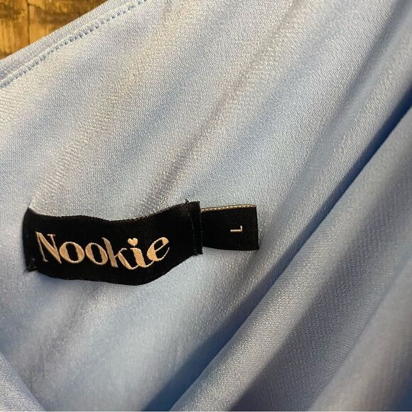 Nookie Aria One Shoulder Gown Blue
Dress maxi stretch Revolve NWT L - Picture 13 of 13